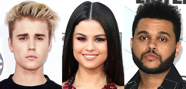 &quot;ذا ويكند&quot; وسيلينا جوميز وجستين بيبر 