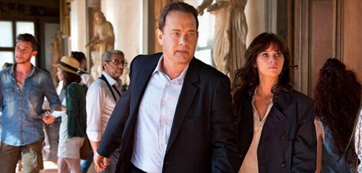 توم هانكس وفيليسيتي جونز في لقطة من Inferno