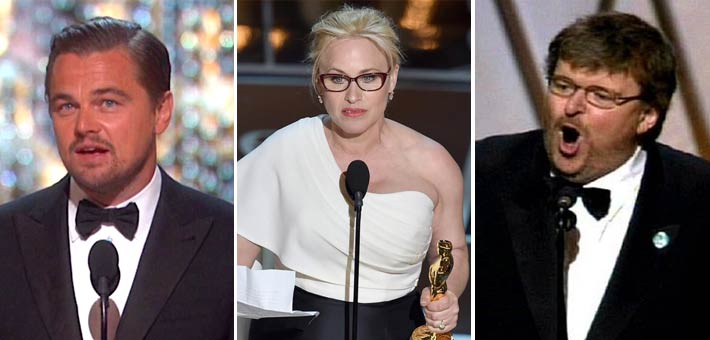 شاهد أشهر خطابات سياسية في تاريخ الأوسكار