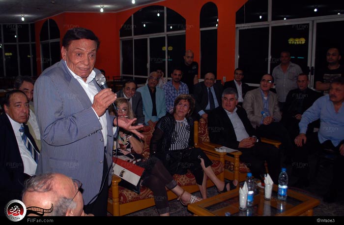 عادل إمام في حفل التأبين