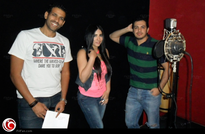 مروة نصر مع إيهاب عبد الواحد وأحمد إبراهيم 