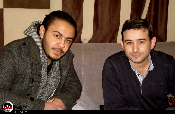 الموزع أحمد عادل مع المطرب محمد سويد