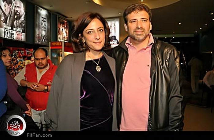 المخرجة نجوى نجار مع المخرج خالد يوسف