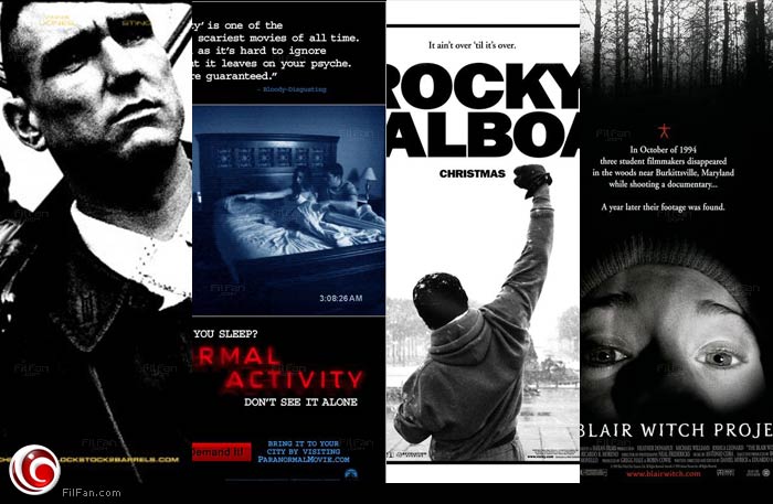 الملصقات الدعائية للأفلام التي حققت إيرادات كبيرة بإمكانيات مالية معدومة