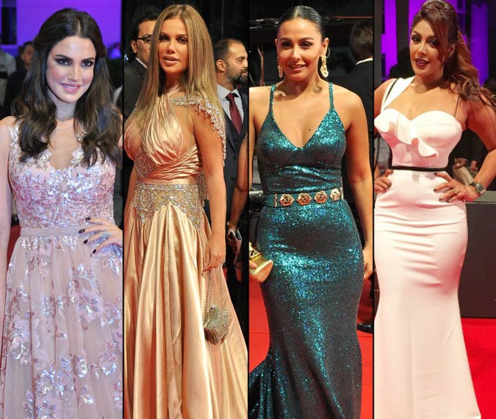 نرمين ماهر وميس حمدان ونيكول سابا ودرة