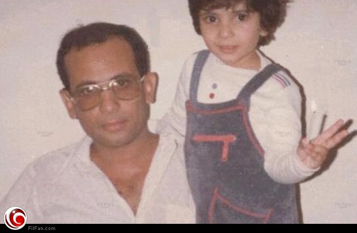 منى زكي ووالدها