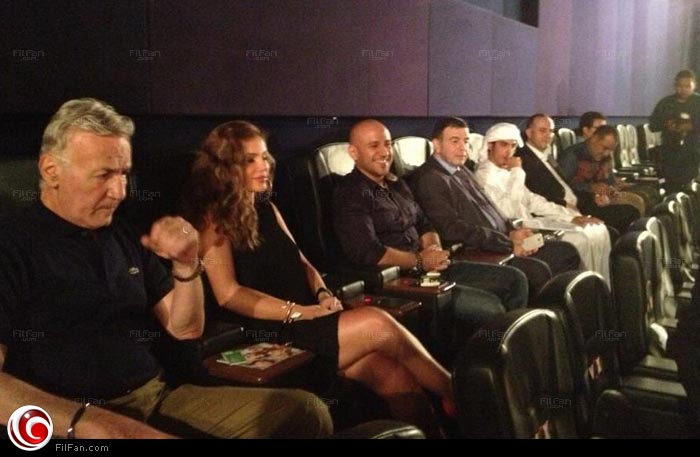 نيكول سابا وأحمد مكي في عرض &quot;سمير أبو النيل&quot; بدبي