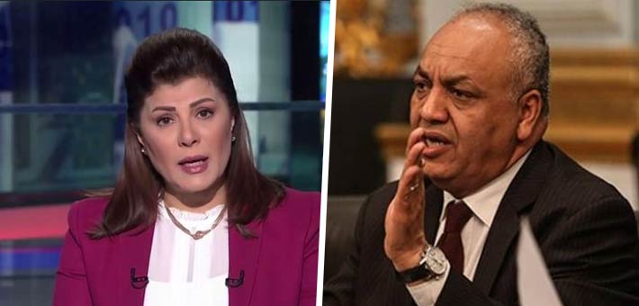 مصطفى بكري وأماني الخياط 