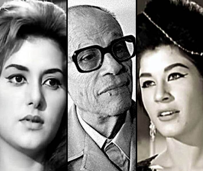 شويكار ونجيب محفوظ وليلى طاهر