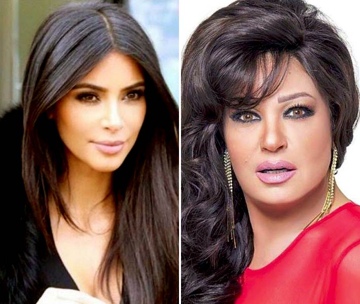 فيفي عبده وكيم كاردشيان