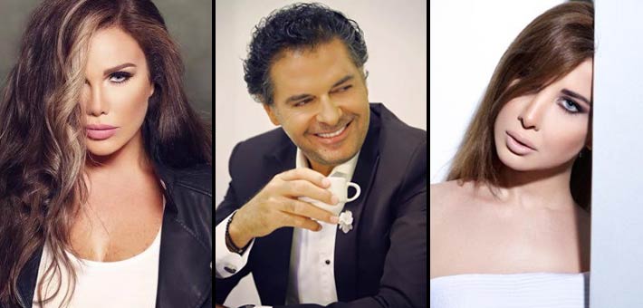 نانسي عجرم وراغب علامة ونيكول سابا