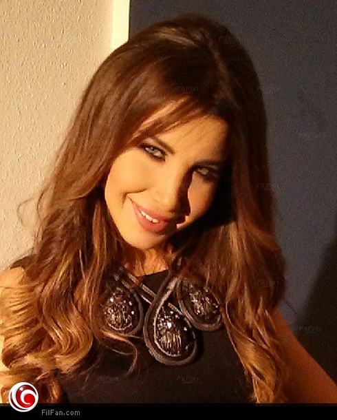 نانسي عجرم من موقع التصوير