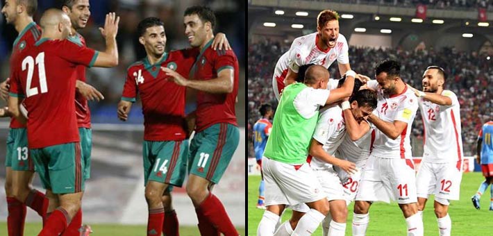 منتخبا تونس والمغرب