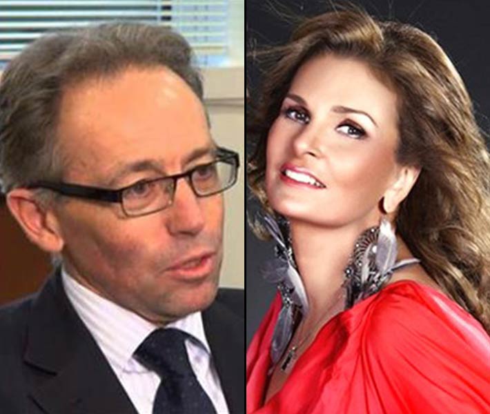 يسرا و السفير الاسترالي نيل هوكنز