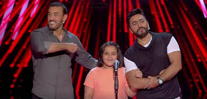 أشرقت تتوسط تامر حسني وكاظم الساهر 