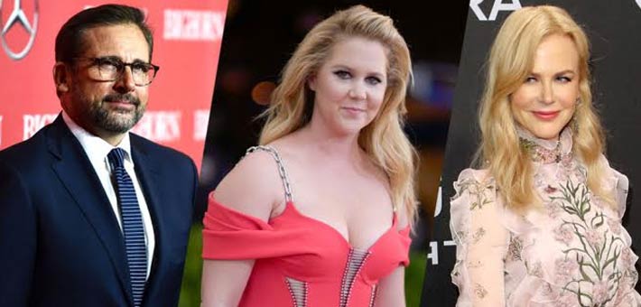 نيكول كيدمان وإيمي شومر وستيف كارل