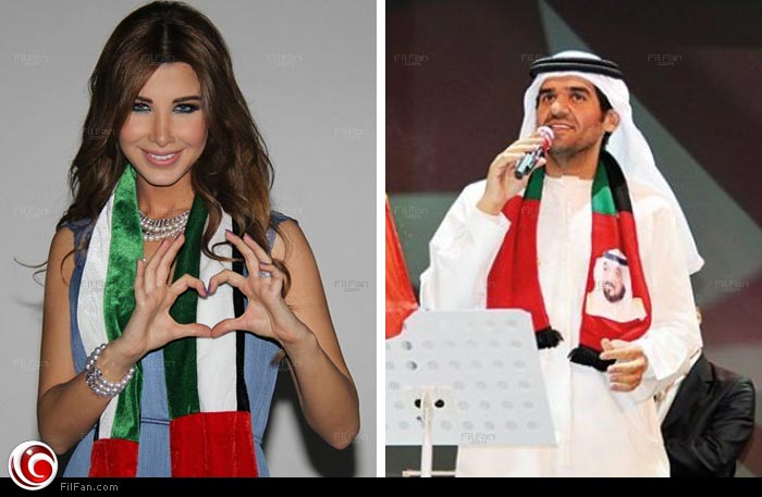 كيف هنأ حسين الجسمي ونانسي عجرم الشعب الإماراتي بعيدهم الوطني الـ 43؟