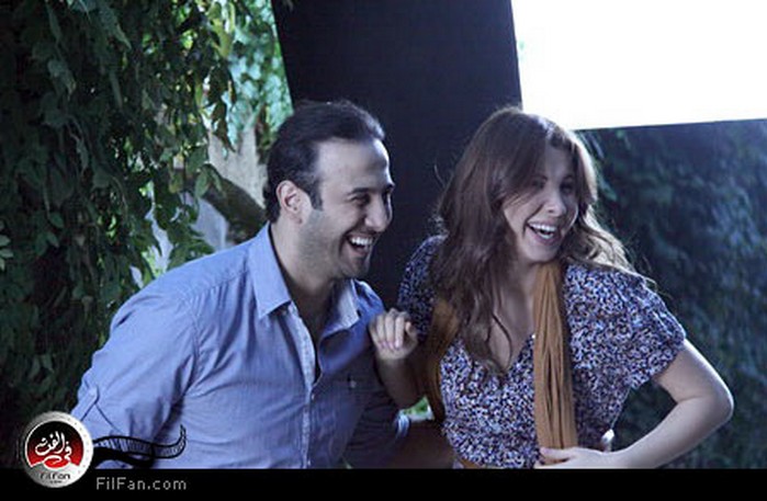 نانسي مع قصي في لقطة من الكليب