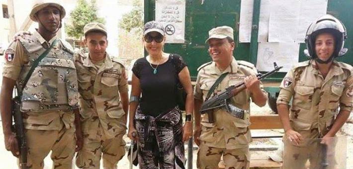 نادية الجندي بعد التصويت 