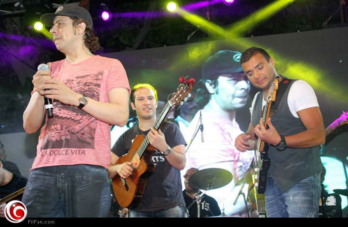 فارس يعود للغناء في حفل رامي صبري