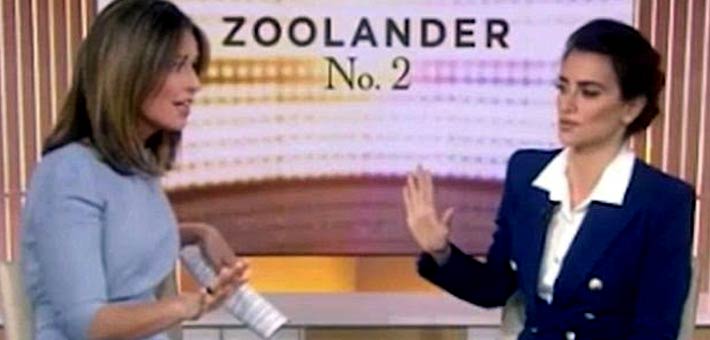 بينيلوبي كروز في لقائها التلفزيوني