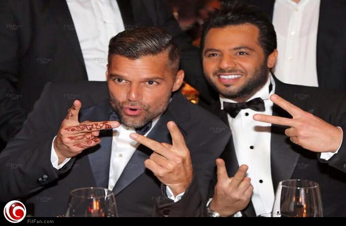 نيشان سعيد بمرافقة ريكي مارتن في حفل "Small World"