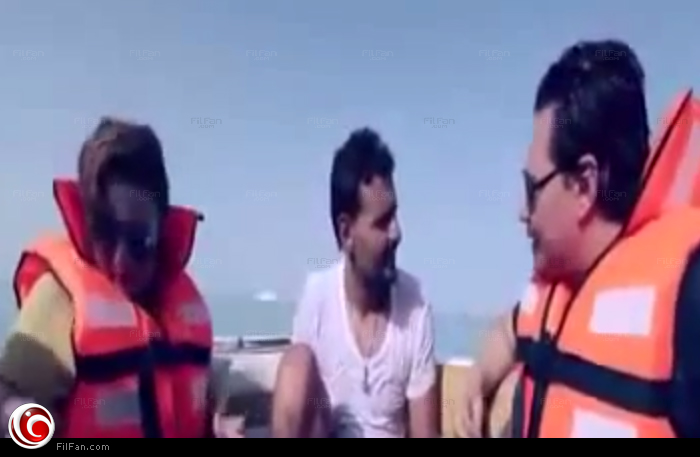 رامز جلال مع محمد رياض ورانيا محمود ياسين في الحلقة الثالثة من &quot;رامز قرش البحر&quot;