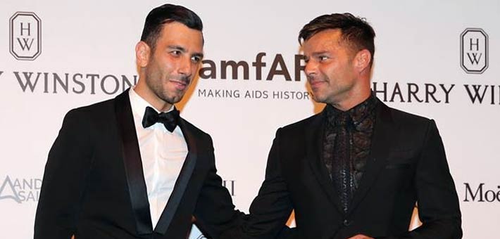 ريكي مارتن وخطيبه