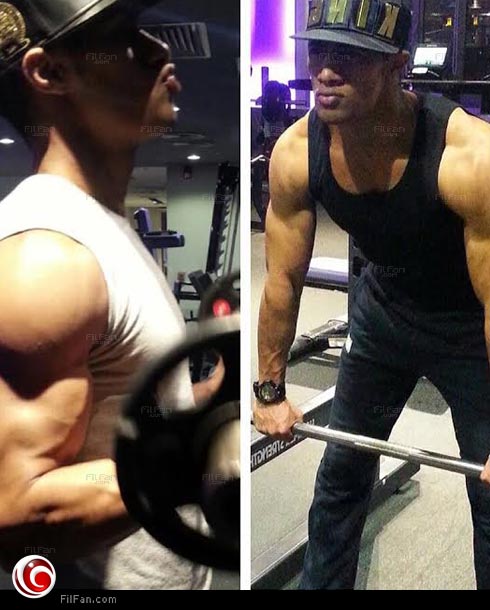 محمد رمضان بداخل صالة &quot;الجيم&quot;