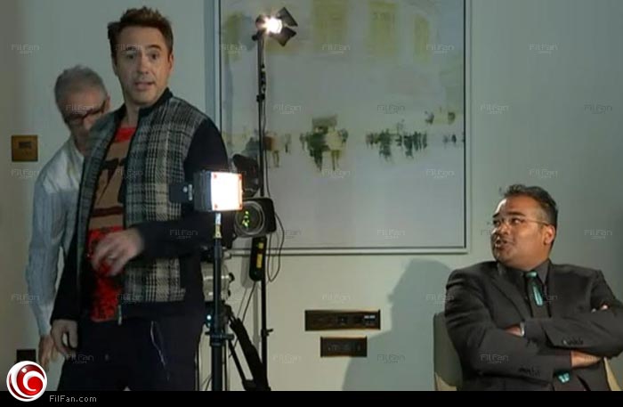 روبرت داوني يغادر المقابلة التلفزيونية