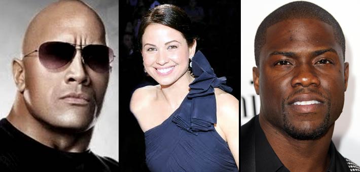 كيفين هارت وريا أبي راشد و&quot;الصخرة&quot;