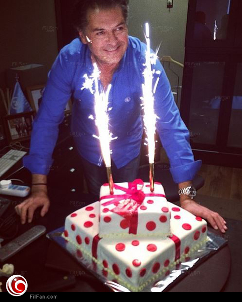 راغب علامة يحتفل بعيد ميلاده