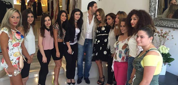 رامي عياش أثناء الاحتفال