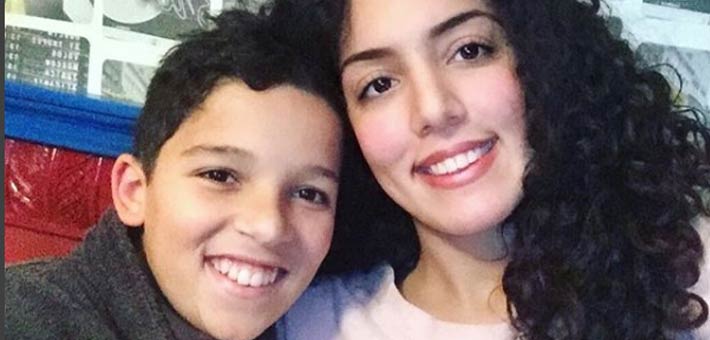 حمزة لبيض وشيما شقيقته 