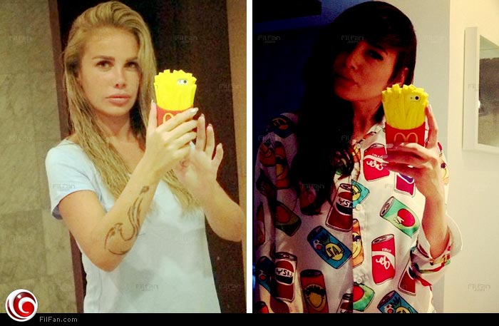 نيكول وساندي بنفس جراب المحمول