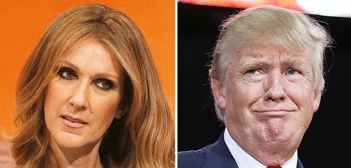 سيلين ديون ودونالد ترامب