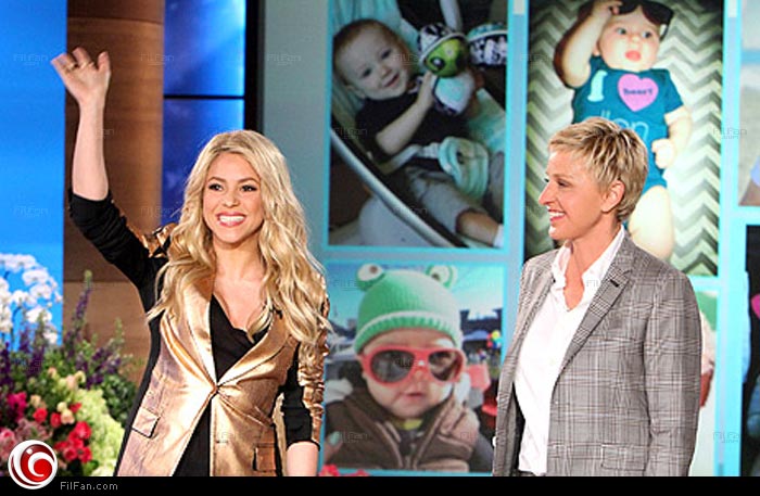 شاكيرا مع ألين ديجينيريز 