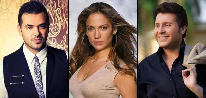 هانى شاكر وساموزين وجينفر لوبيز