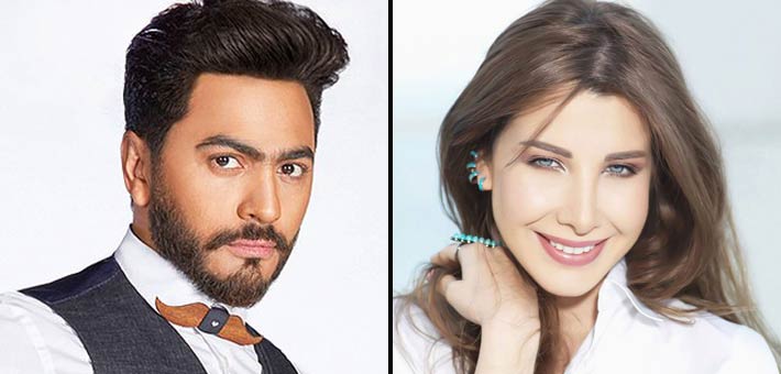 نانسي عجرم وتامر حسني