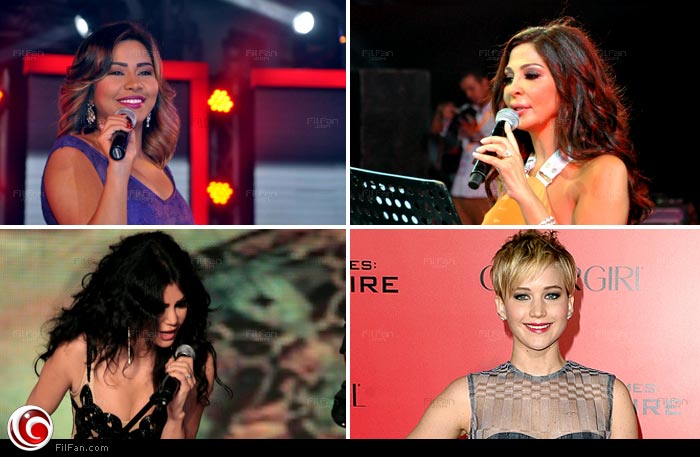 إليسا وشيرين وهيفاء وهبي وجينفر لورانس