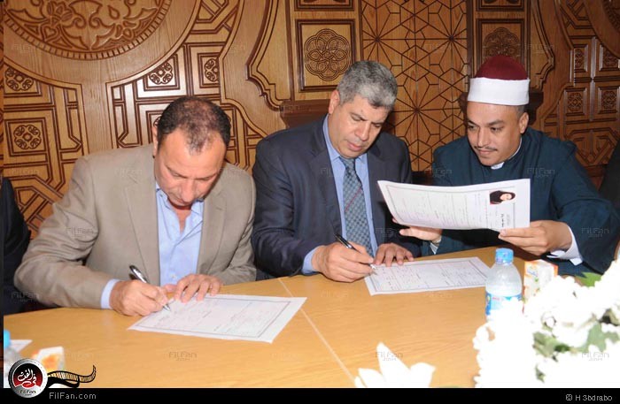 الخطيب يشهد على زواج ابنة شوبير