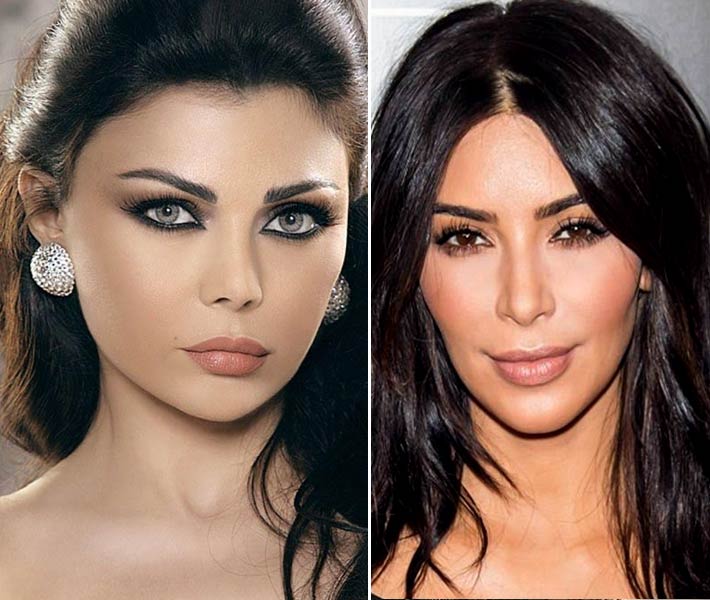 كيم كاردشيان وهيفاء وهبي