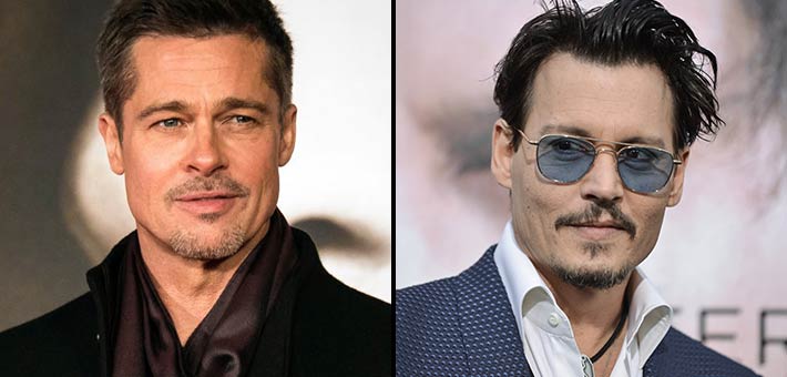 جوني ديب وبراد بيت