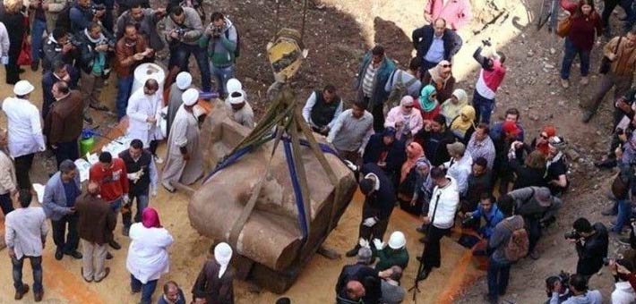 عملية نقل تمثال رمسيس الثاني
