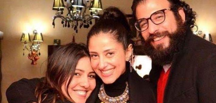 مي كساب وحنان مطاوع وزوجها