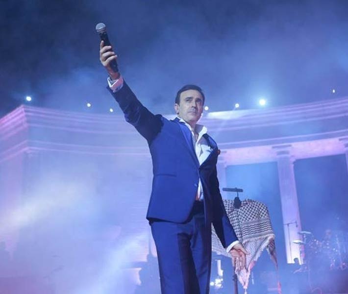 صابر الرباعي في حفل فلسطين