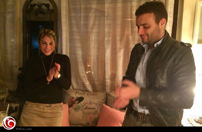 رامي صبري مع زوجته