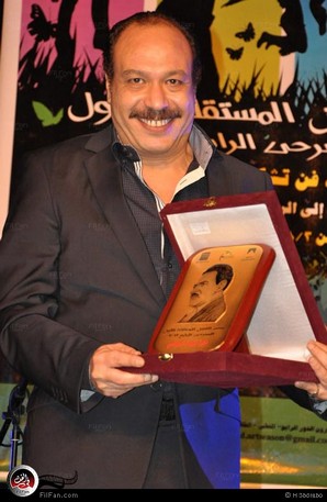 خالد صالح أثناء التكريم