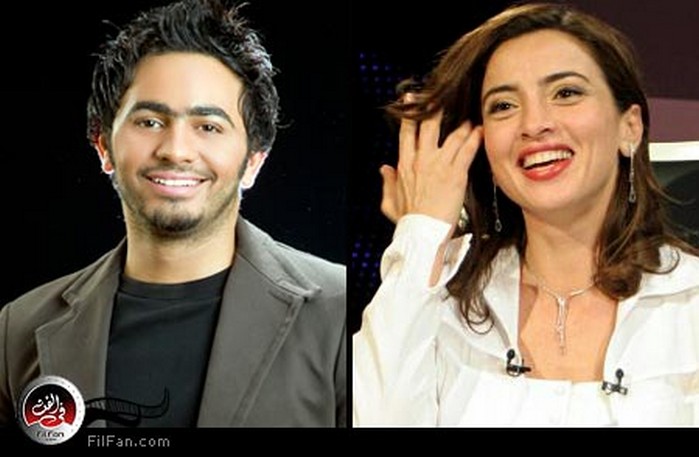 ساندرا نشأت وتامر حسني 