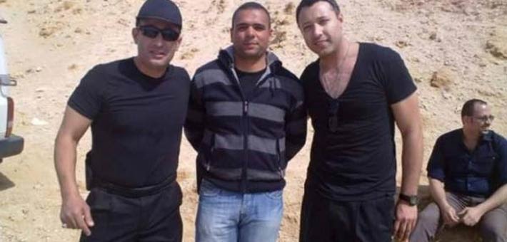 أحمد فهمي وأحمد السقا بجانب النقيب  محمد نادر